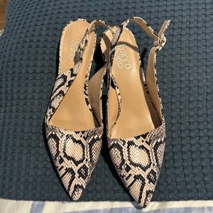 Franco Sarto Snake Print Flat sz 9.5